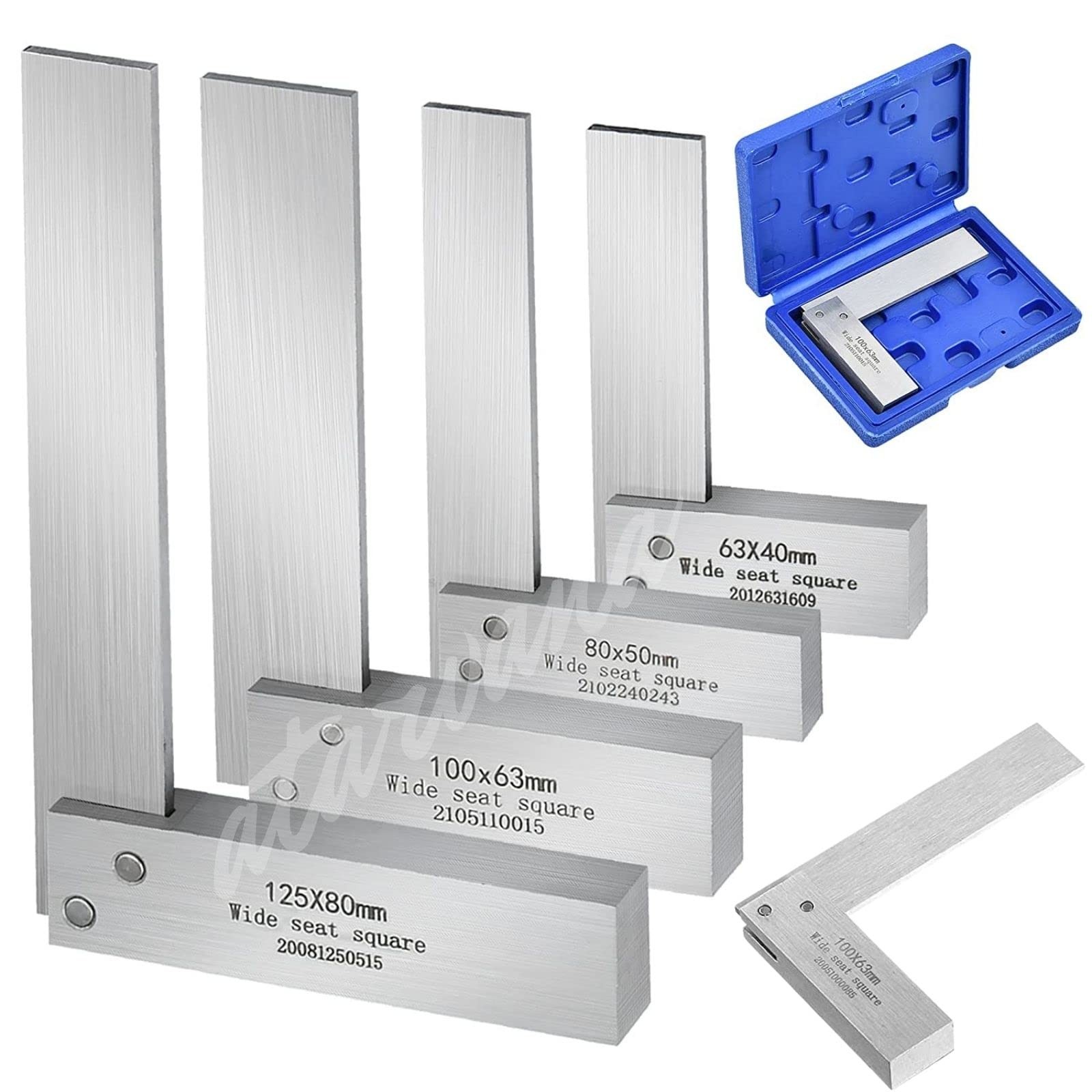 Machinist Square Set 2, 3, 4, 5 Inch, Mechanical Steel High Precision Squares... gallery