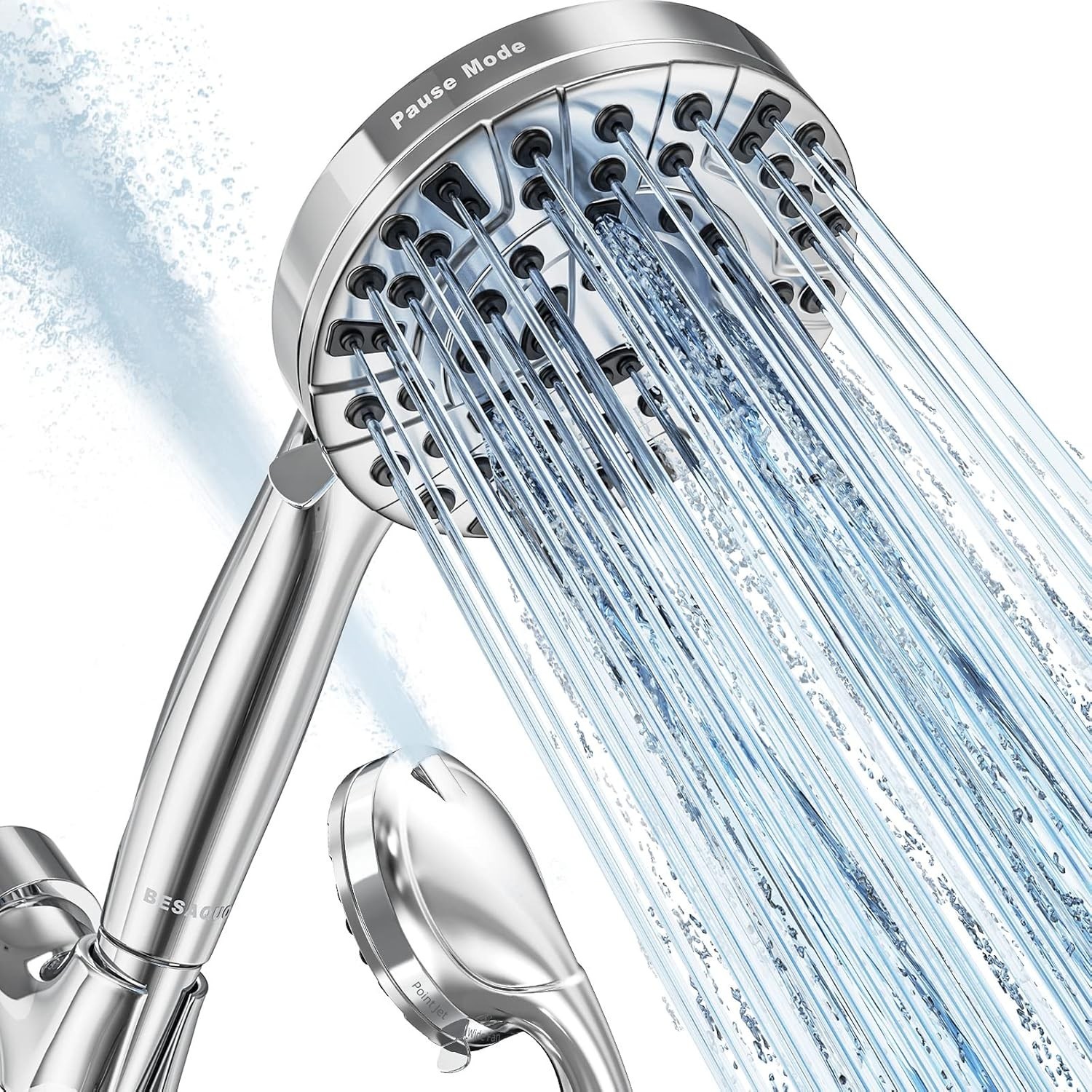HammerHead Showers® Solid Metal Handheld Shower Head 2.5 GPM, Brushed Nickel gallery