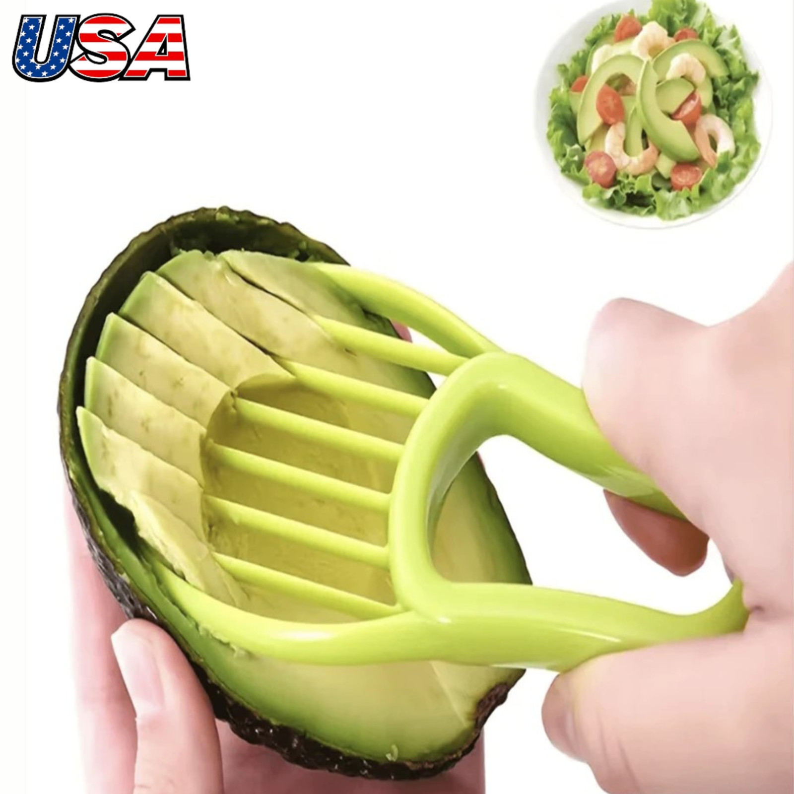 Vegetable Slicer Avocado Peeler Multi-Function Fruit Cutter 2 in 1 Kitchen Tools gallery
