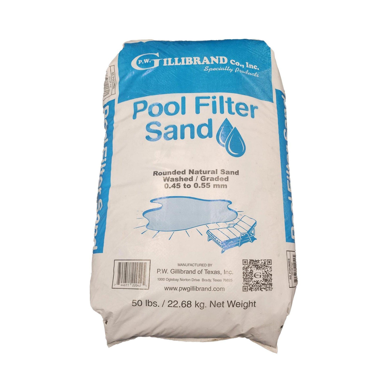 Pool Filter Sand, #20 Grade Silica, 50 lbs Bag P.W. Gillibrand (111224) gallery