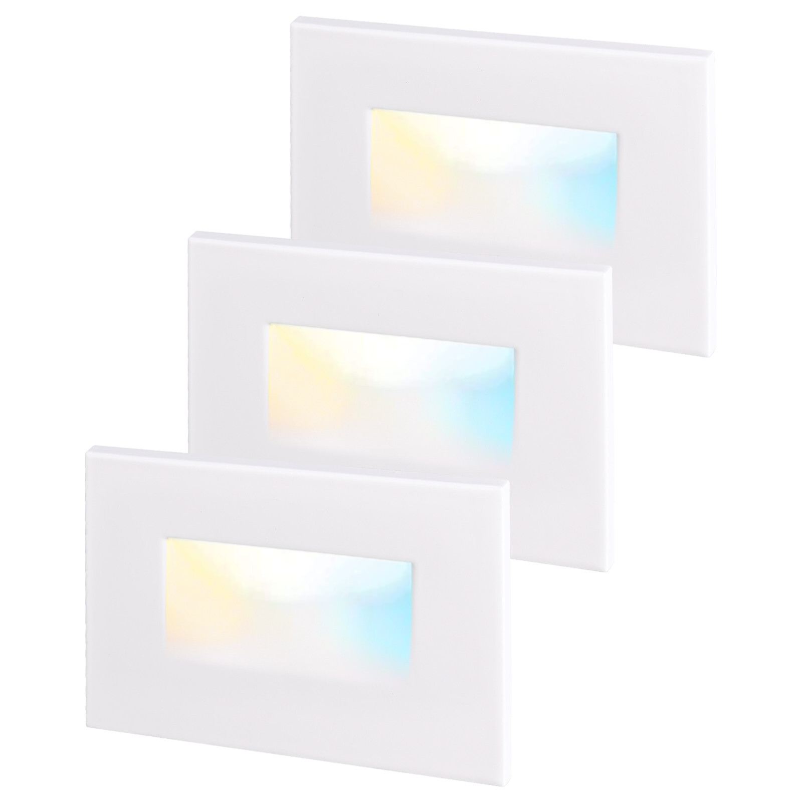 3-Pack 5CCT 120V LED Stair Lights Indoor Outdoor, 150LM 5%-100% Dimmable gallery