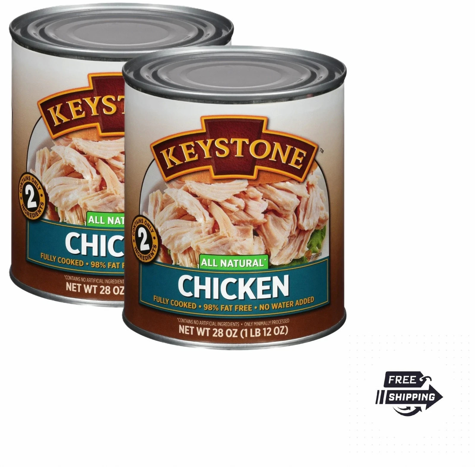 Keystone All Natural Chicken, 28 oz Can (2 Pack) gallery