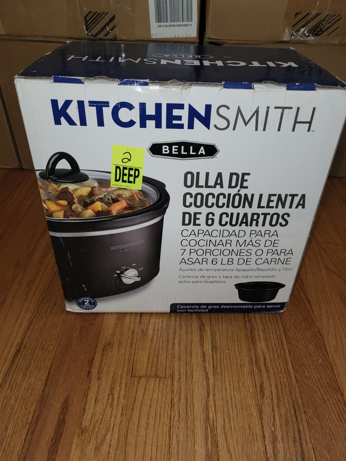 Kitchen Smith by Bella 6 qt Slow Cooker Feeds 7+ People 6 lb Roast XJ-13220C gallery