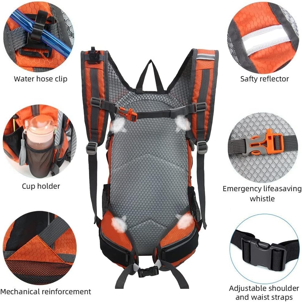 "Small Hiking Daypack Rucking Backpack 15L,Lightweight & Durable -Ideal Backpa.. 4