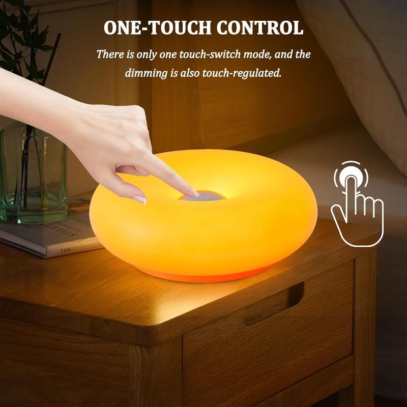 Donut Lamp, Rechargeable Suitable for Bedside/Desk/Wall, Aesthetic Decor & Gift gallery