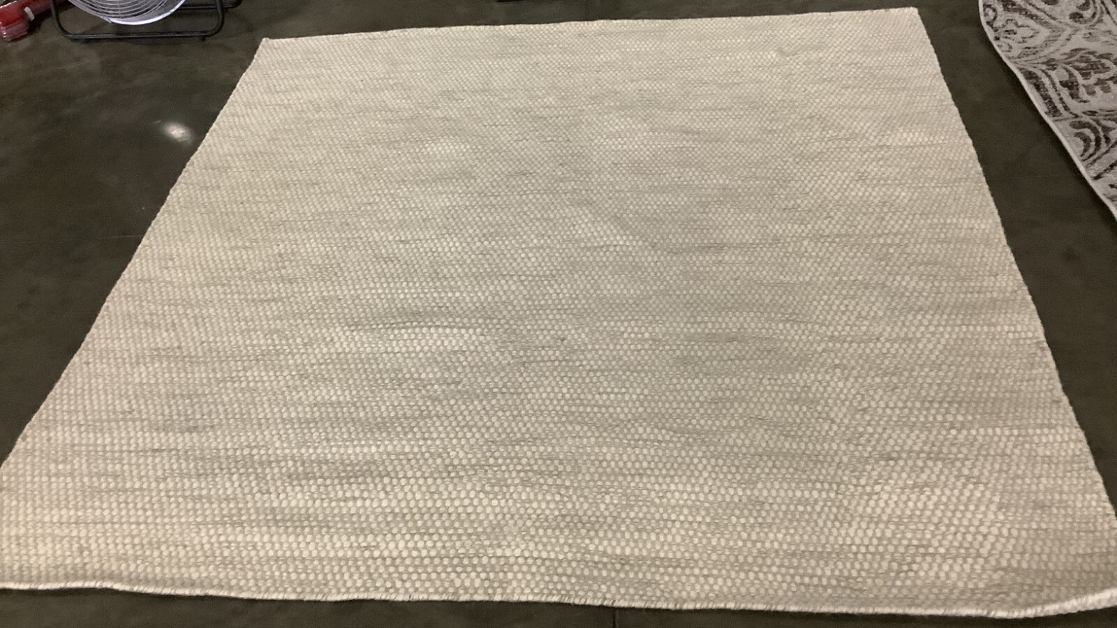 IVORY / LT GREY 6' X 6' Square Flaw in Rug, Reduced Price 1172665439 NAT975G-6SQ gallery