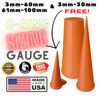 O-Ring Sizing Cone Measuring Tool 3mm-60mm/61mm-100mm and 3mm-30mm Free (Orange) gallery