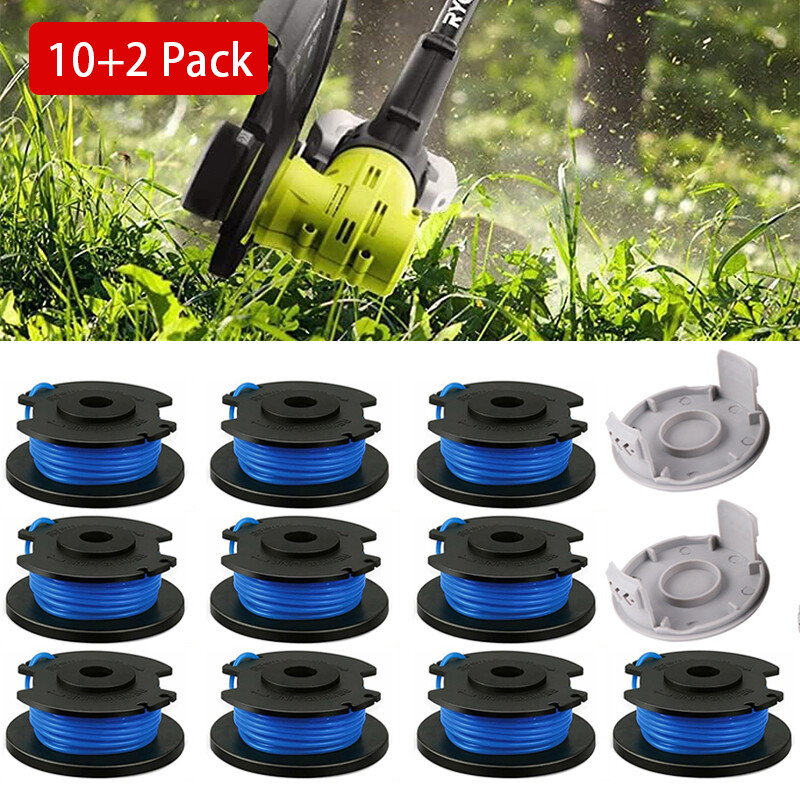 3/10 Pack For Ryobi Spool One+ String Trimmer Line 18V 24V 40V Weed Eater w/Cap gallery