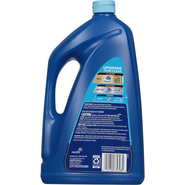 New Finish Powerball Dishwasher Detergent Gel Liquid, Lemon Scent, 75oz gallery