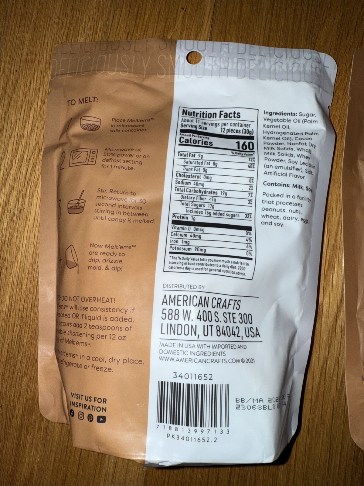Two Sweetshop Melt'ems 12oz Chocolate for dip, drip, Long shelf life Made in US gallery
