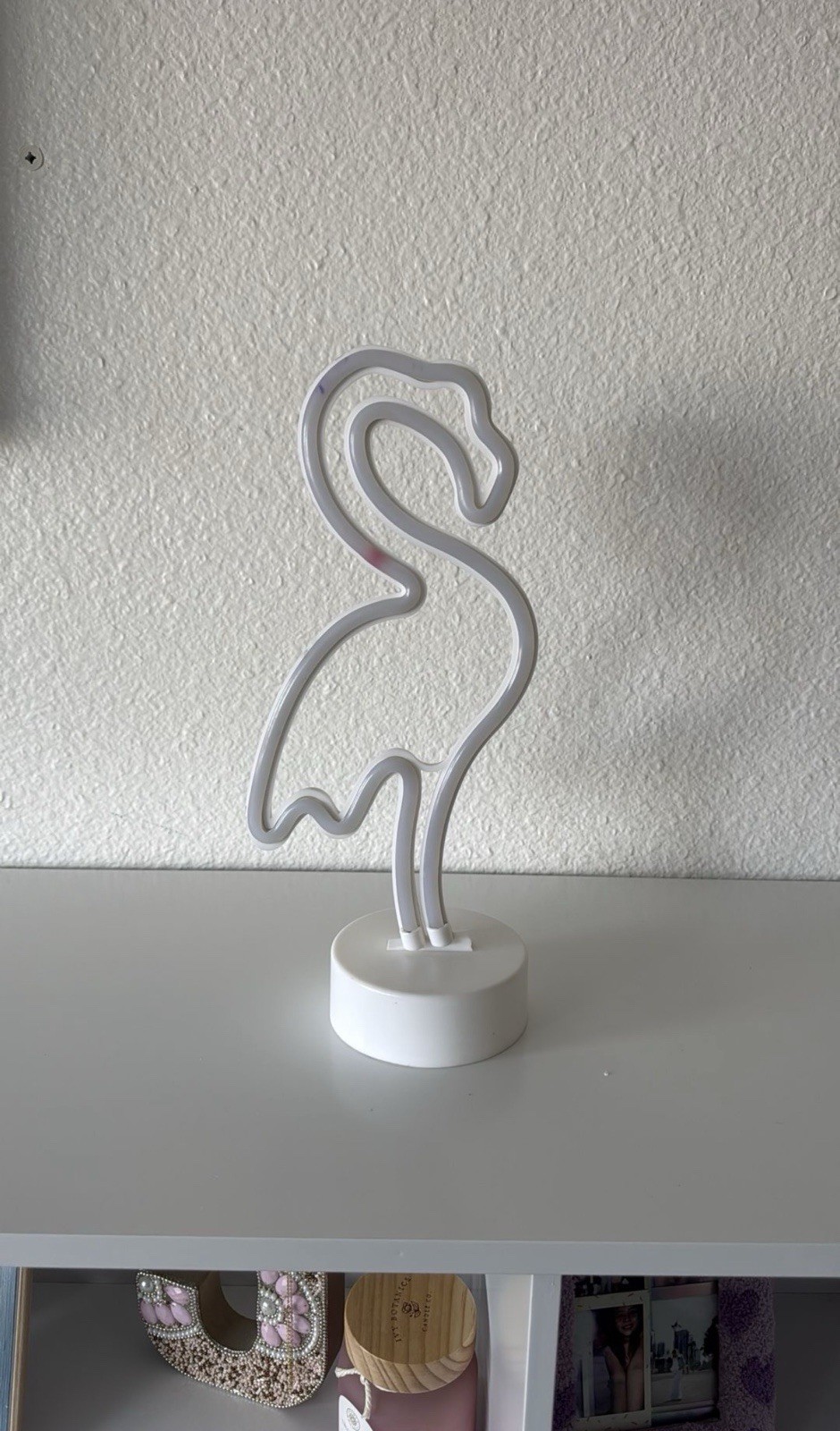 Flamingo Shaped Color Changing LED Accent Lamp Pink White Modern Animal Theme gallery