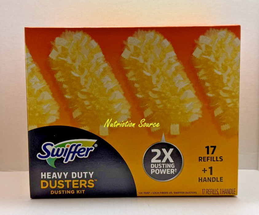 Swiffer Duster 360° Heavy Duty Dusting Kit, 1 Handle + 17 Refills gallery
