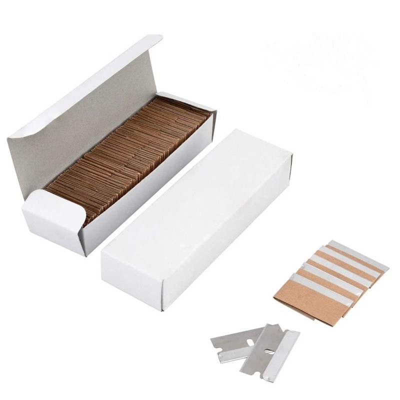 100x Single Edge Extra Sharp Razor Blades Heat Treated Safety Knife Scrapers gallery