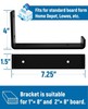 4 Pack 8 inch Floating Shelf Bracket 1/5 inch Thick Heavy Duty Bracket DIY gallery