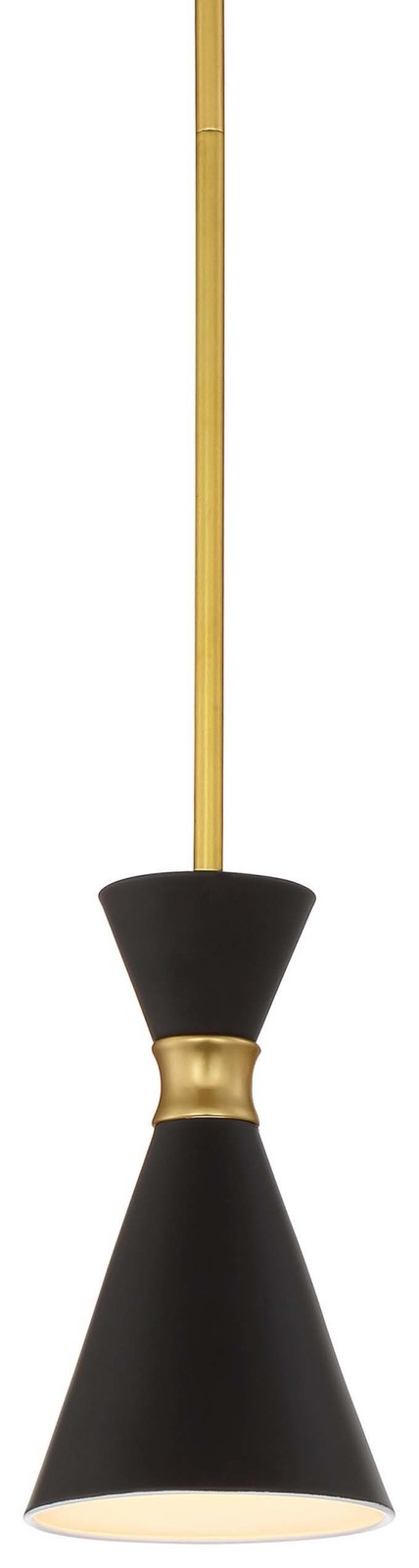 Kovacs P1821-248 Gold Conic Single Light 6"W Mini Pendant With Steel Shade gallery