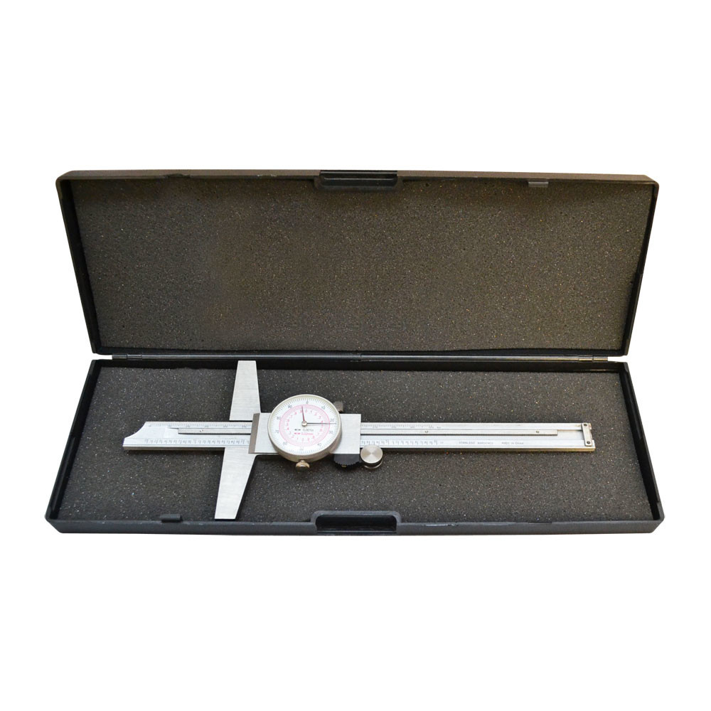 6 Inch/150mm Metric Dual Reading Dial Caliper Stainless Steel Measurement Tool gallery