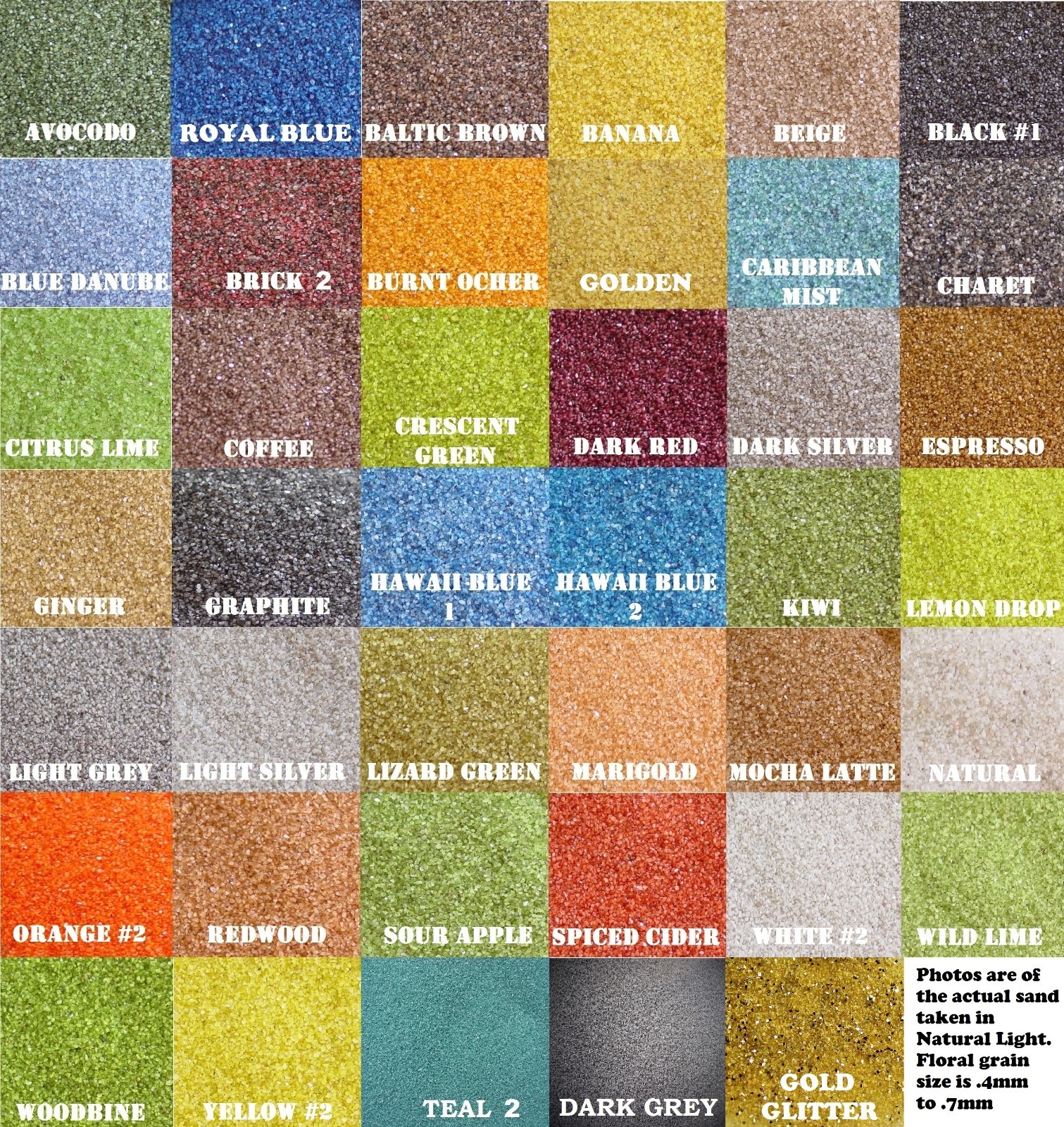 Periwinkle Blue Colored Sand 12oz - (1 cup) 175 Colors to Choose Buy More & Save gallery