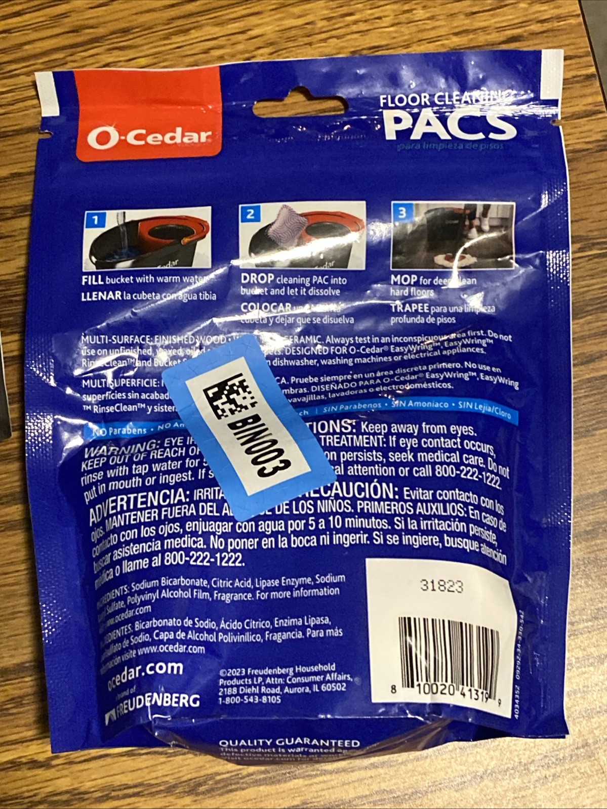 O-Cedar Lavender Hard Floor Cleaner PACS, 10ct Each 6 Packs gallery