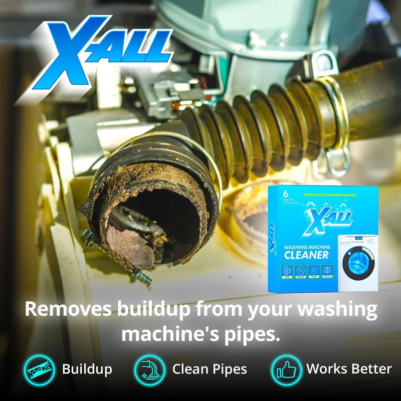 X-ALL Washing Machine Cleaner – Deep Cleaning Tablets, Cleans and refreshes t... gallery
