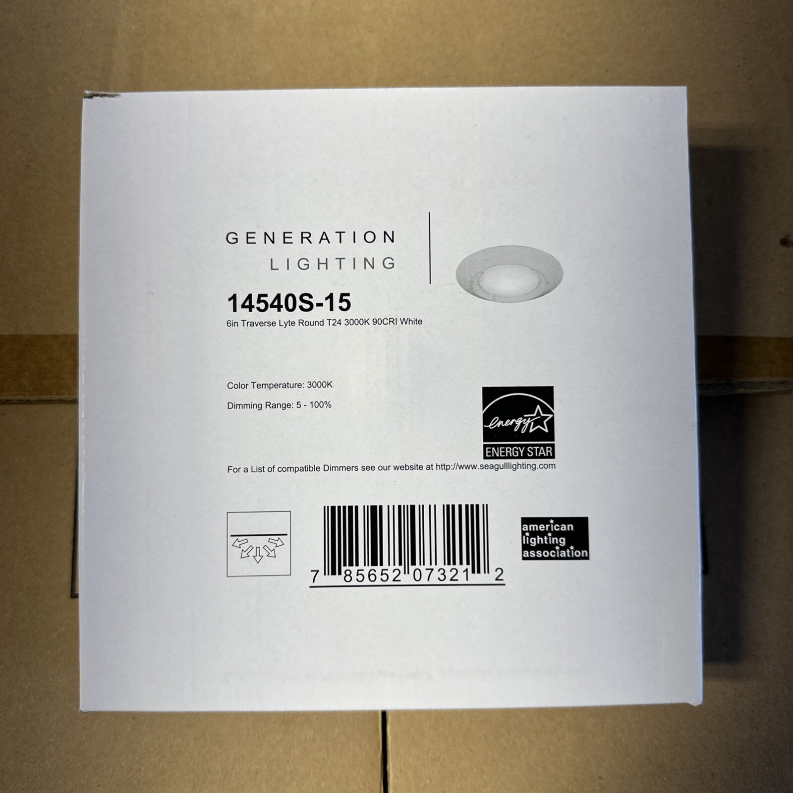 Sea Gull 14540S-15 Traverse Lyte LED Downlight gallery