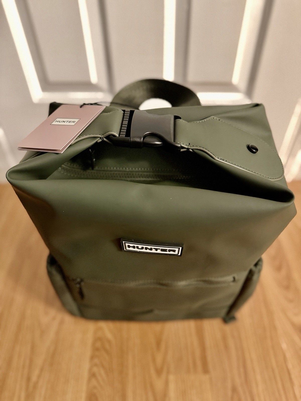 Hunter Top Clip Backpack Green With Tags 5
