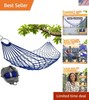 Easy Setup Outdoor Hammock - 90.5” x 31.5” in Dark Green for Garden & Travel gallery