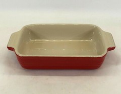 Le Creuset Rectangular Stoneware 7″ x 5″ Red Baking Dish #13-27