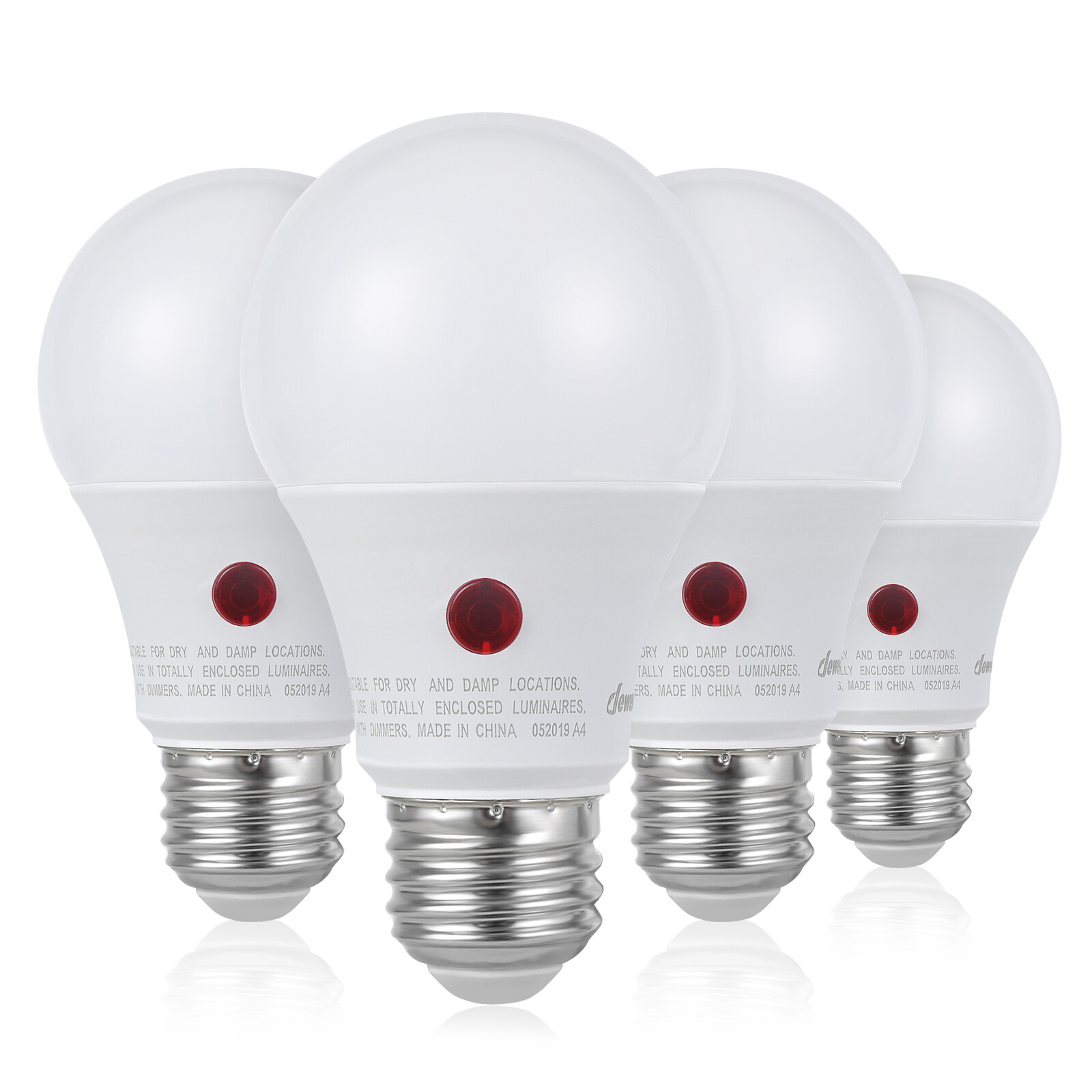 DEWENWILS Dusk to Dawn LED Sensor Light Bulb- 4 Pack Automatic On/Off, Daylight gallery