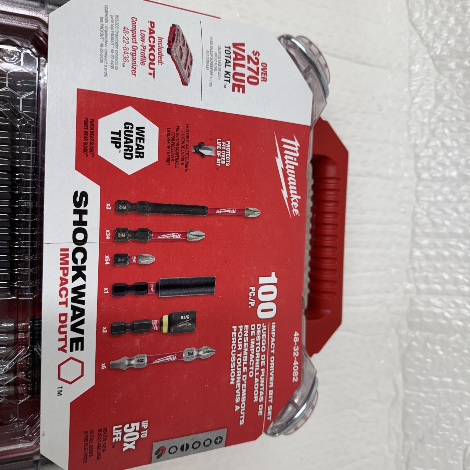 Milwaukee Shockwave Impact Duty Driver Bit Set 48-32-4082.In Pack out Organizer gallery