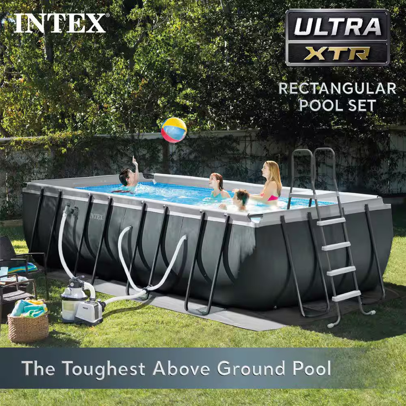 Ultra XTR 18 Ft. X 9 Ft. Rectangular 52 In. Deep above Ground Pool Set gallery