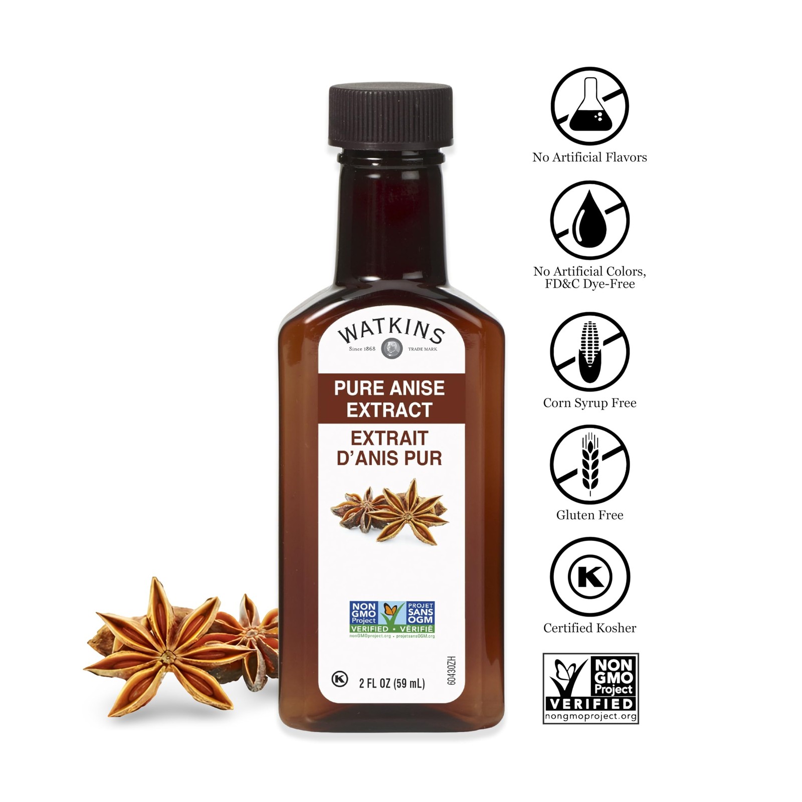 Watkins Pure Anise Extract, 2 oz. Bottles, Pack of 6 Packaging May Vary gallery