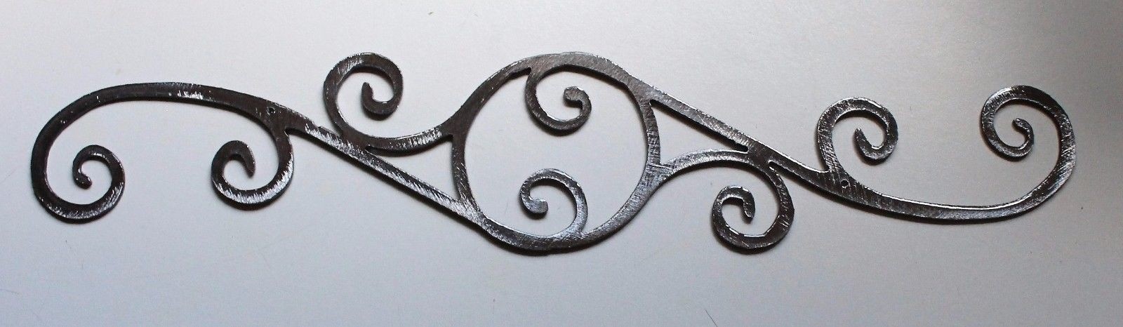 Decorative Scroll - Metal Wall Art - Silver 12" gallery