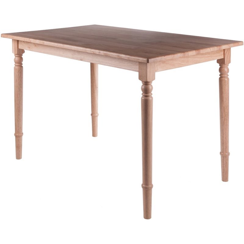 Pemberly Row Transitional Solid Wood Dining Table in Natural gallery