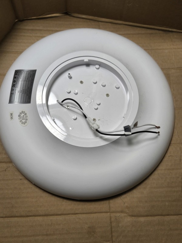 LED White Music Bluetooth Ceiling Speaker Light Fixture IP44 READ no mount gallery