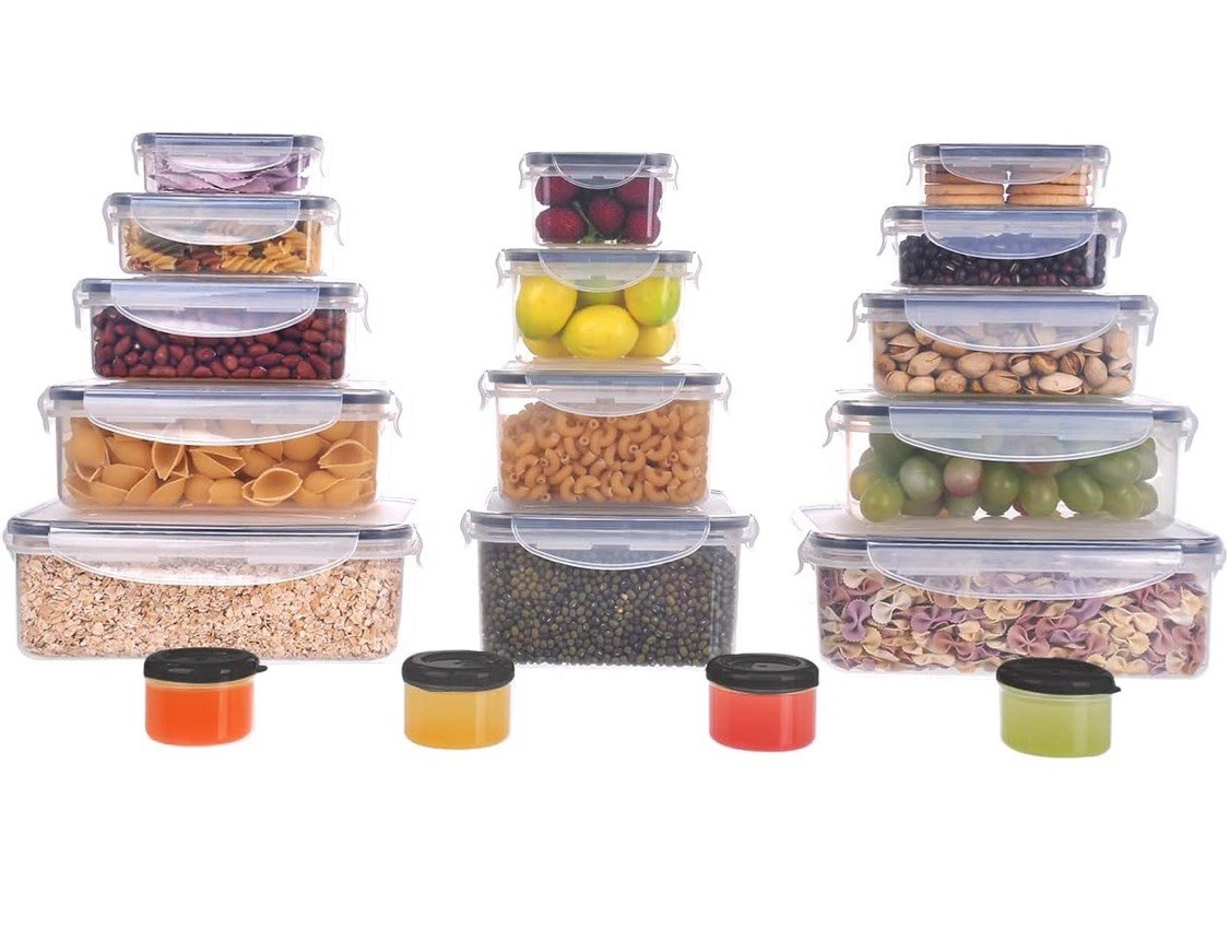 MTR 36 PC BPA-Free Food Storage Set– Airtight,Stackable,Microwave & Freezer Safe gallery