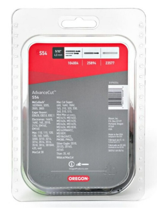 Oregon S54 54 Link Replacement Chainsaw Chain For 16-in , 0.05-in Gauge , 3/8-in gallery