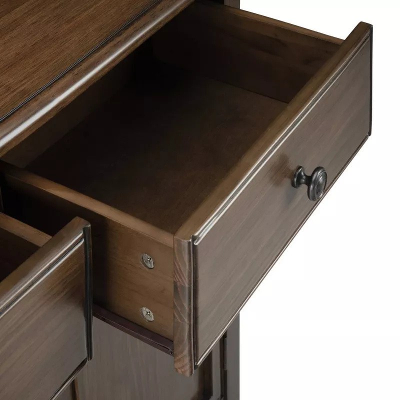 Connaught Entryway Storage Cabinet Rustic Natural Aged Brown gallery