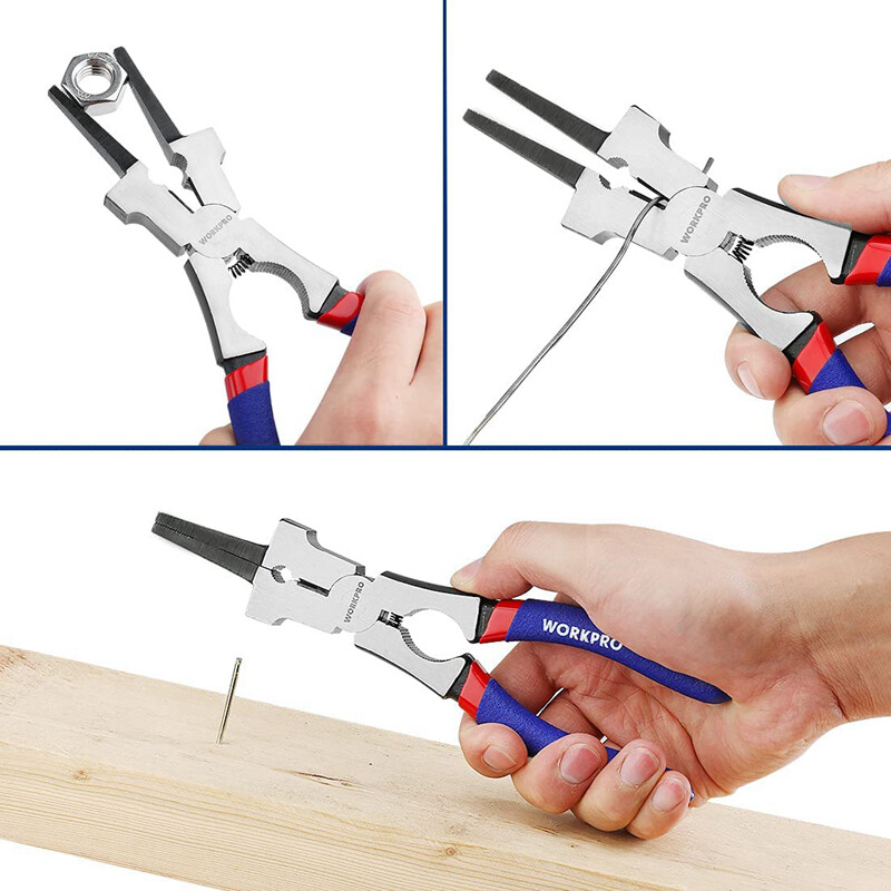 WORKPRO 8" Welding Pliers Multi-Functional CR-V Steel Welding Pliers for Welding gallery