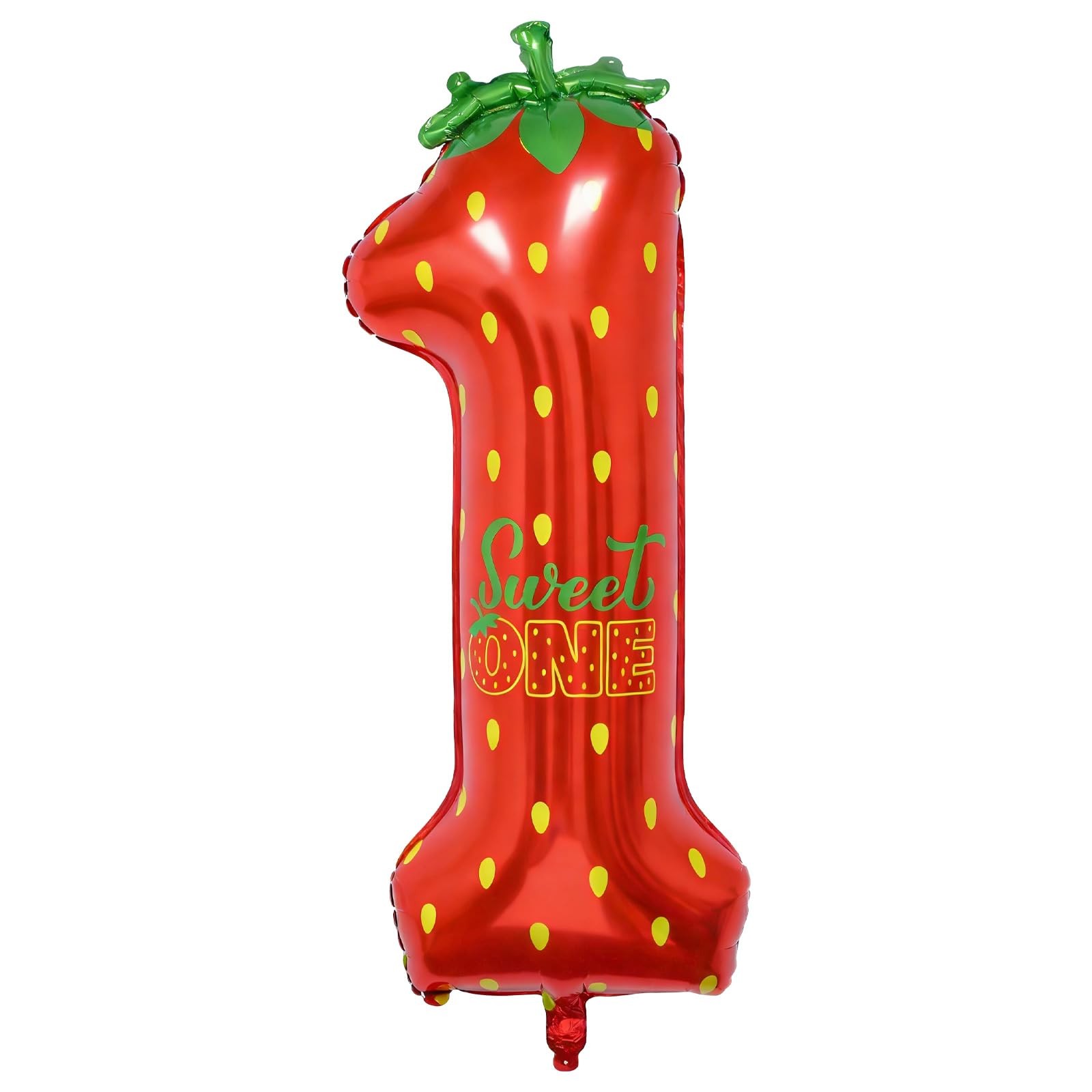 Berry First Birthday Decor, 40'' Strawberry Number 1 Balloon Strawberry 1st B. gallery