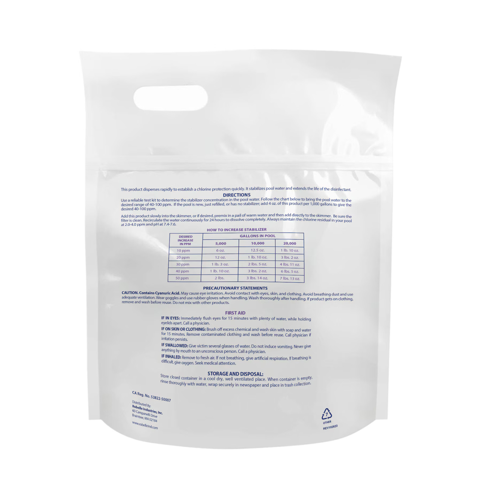 Robelle Swimming Pool Chlorine Stabilizer & Conditioner - 14 Lbs. gallery