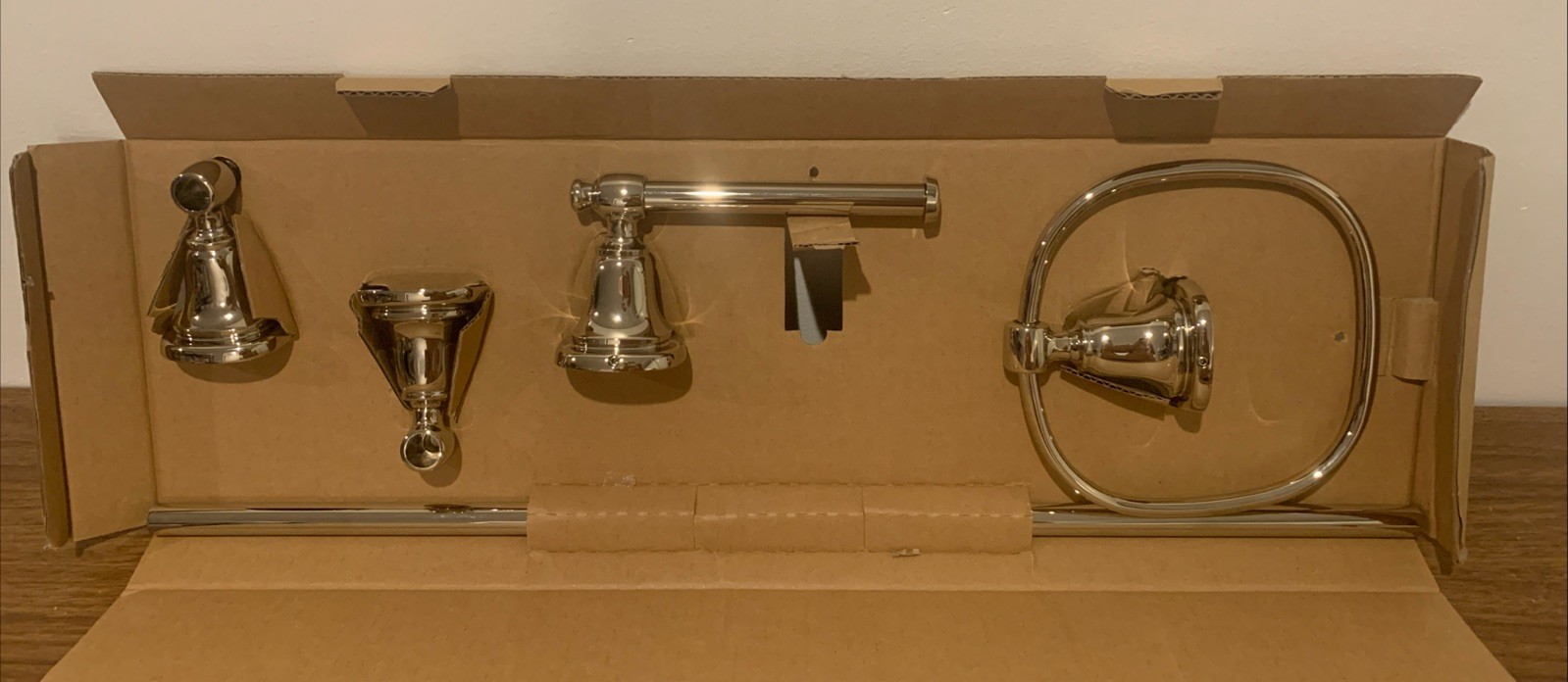 Kohler Florez Bathroom Accessory Set R27909-SN Polished Nickel - No Hardware gallery