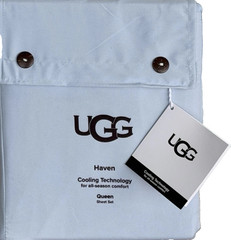 NWT UGG® “HAVEN” QUEEN SHEET SET-COOLING TECH. ALL-SEASON COMFORT-Noble Blue