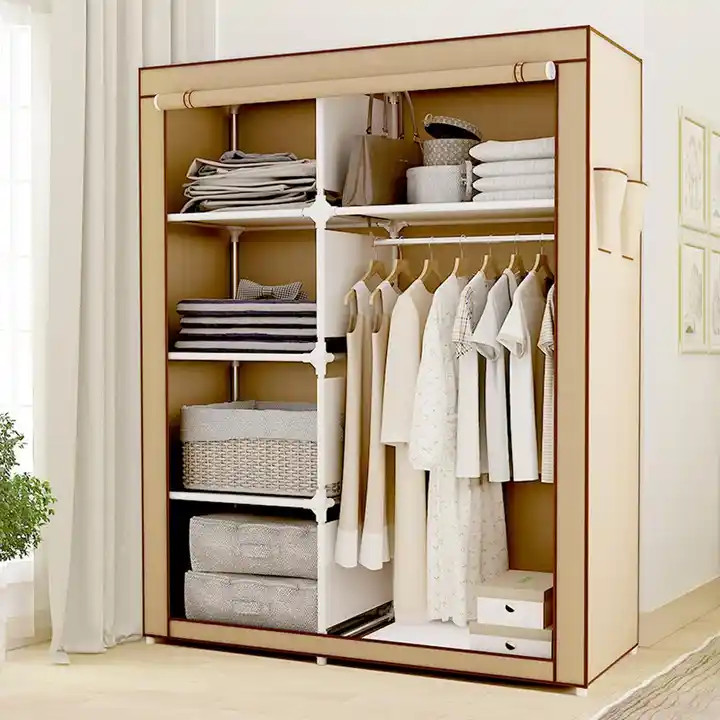 65in Portable Closet Wardrobe Clothes Rack Storage Organizer w/ Shelf Non-Woven gallery