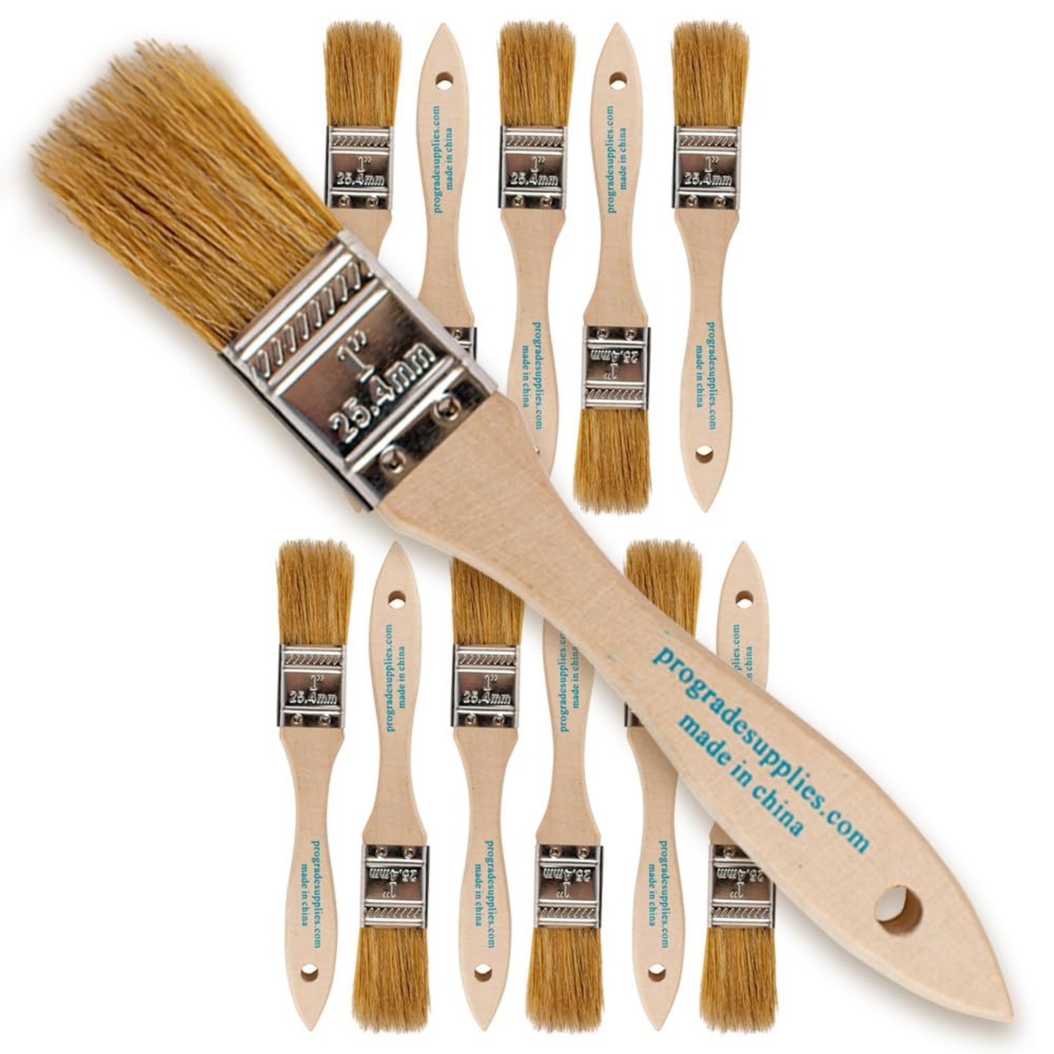 Pro Grade 1" Chip Brushes – Disposable Paint Brushes (12 Pack) DIY Pack fo gallery
