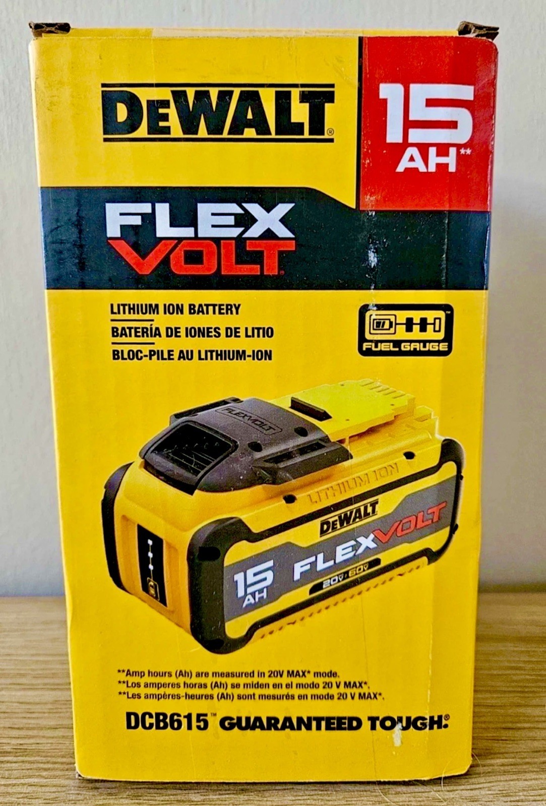 **NEW** 2025 DEWALT DCB615 FLEXVOLT 20V/60V 15.0Ah SINGLE BATTERY GENUINE gallery