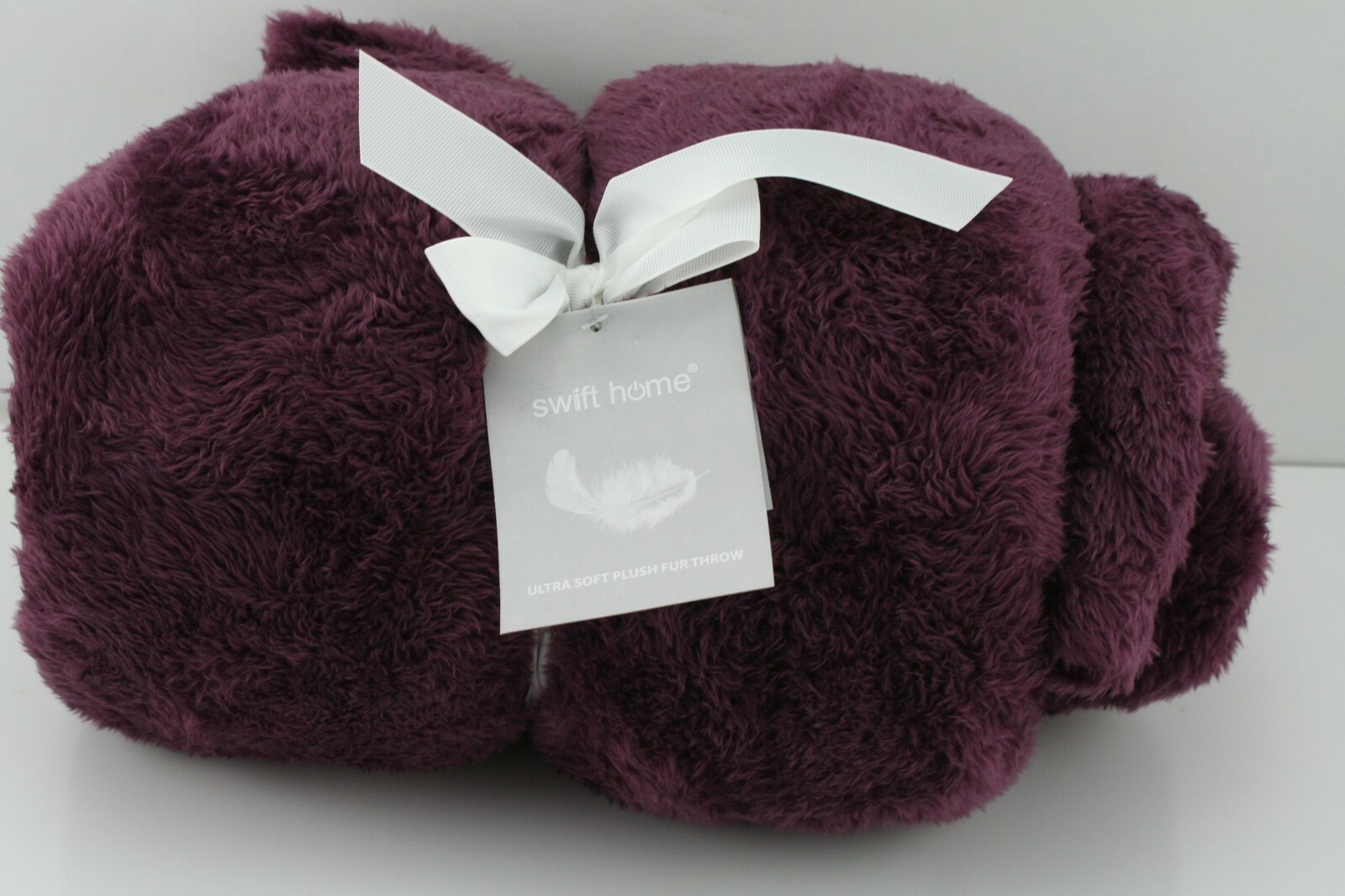 Swift Home Super Soft Oversized Plush Faux Fur Purple Throw Blanket 60 x 70 inch gallery