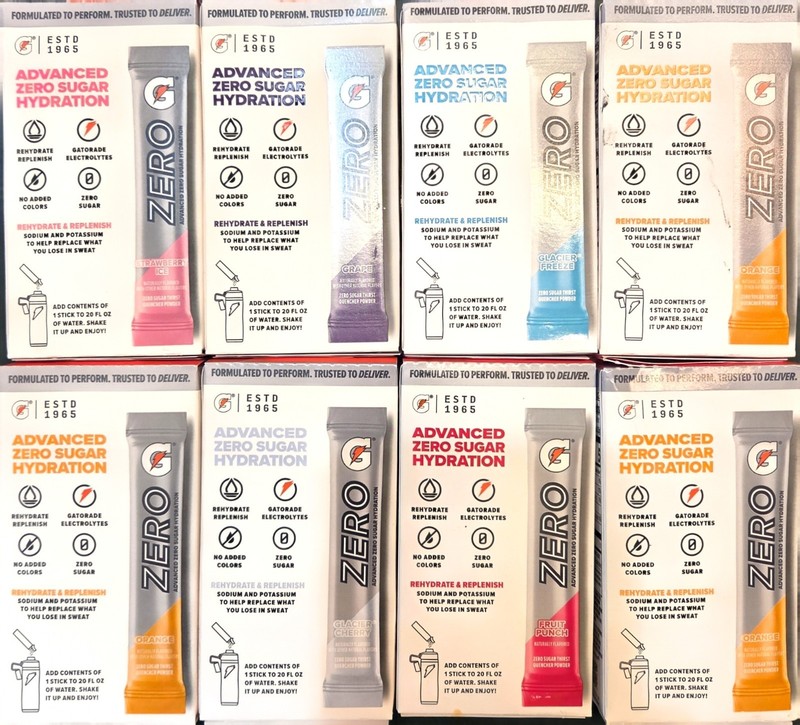Gatorade Zero Advanced Zero Sugar Hydration Powder Drink Mix Sticks, 8 Packs gallery