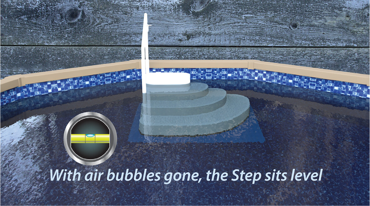Aqua Select Above Ground Swimming Pool Entry System Step w/ Pad - (Choose Color) gallery