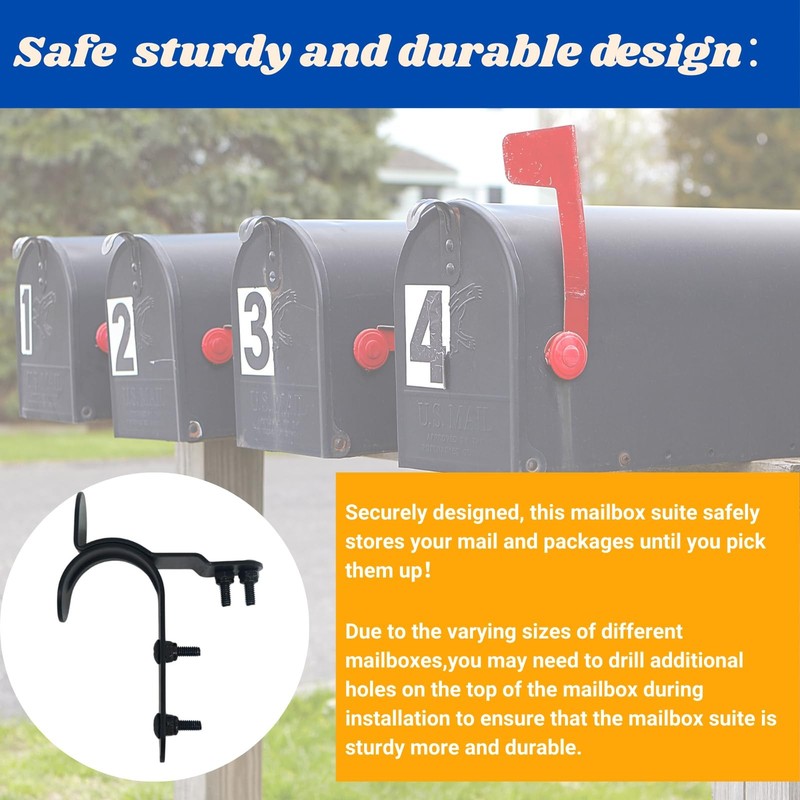 Latch and Handle Kit with Screws & Tool – Heavy Duty Mailbox Door Repair gallery