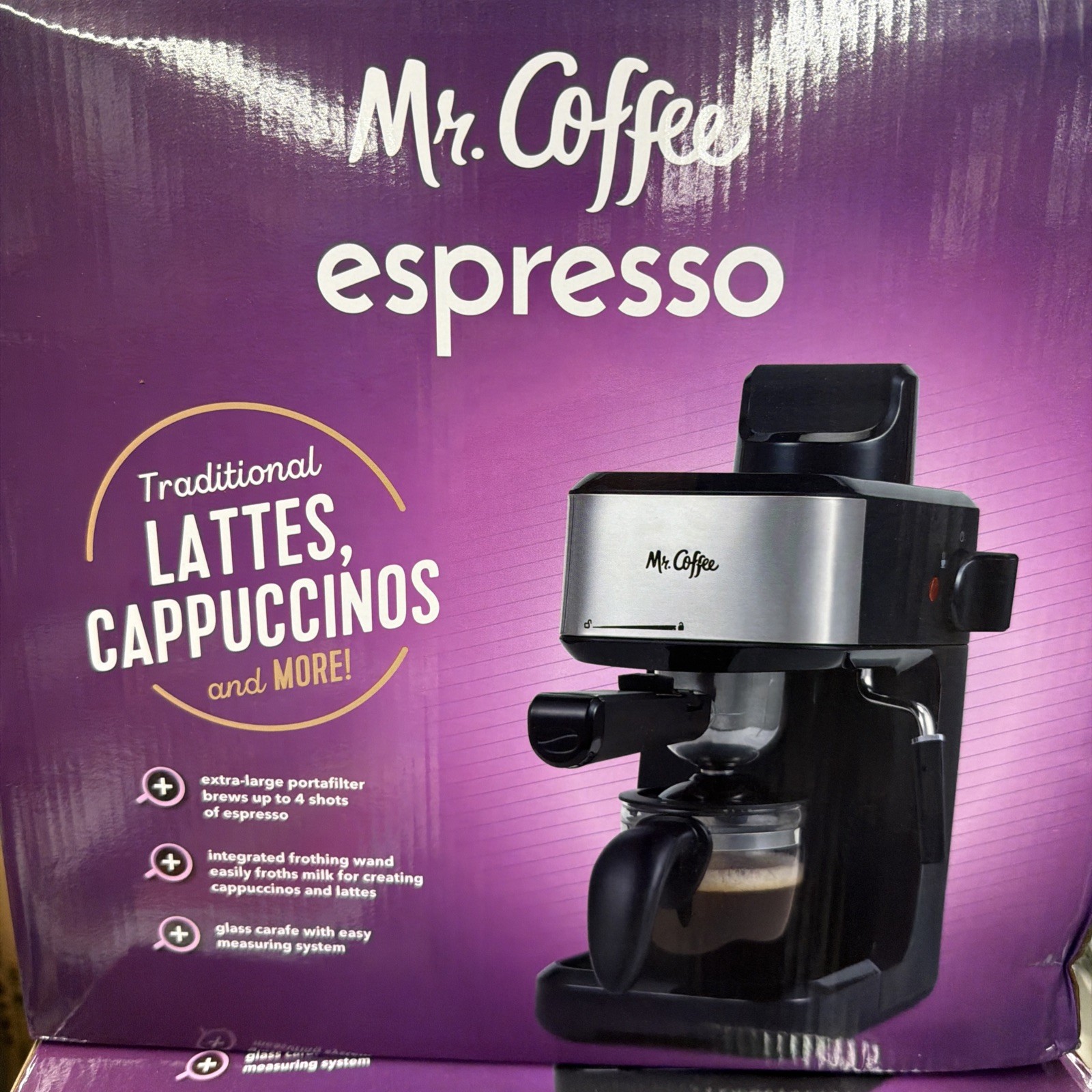 Mr Coffee 4 Shot Steam Espresso Maker Latte Cappuccino Maker New gallery